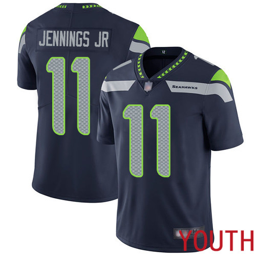 Seattle Seahawks Limited Navy Blue Youth Gary Jennings Jr. Home Jersey NFL Football #11 Vapor Untouchable->women nfl jersey->Women Jersey